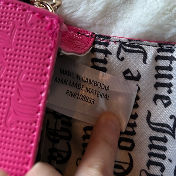 NWT Juicy Couture Y2K Style Simply Perfect Shoulder Bag Pink Flash - Picture 15 of 15